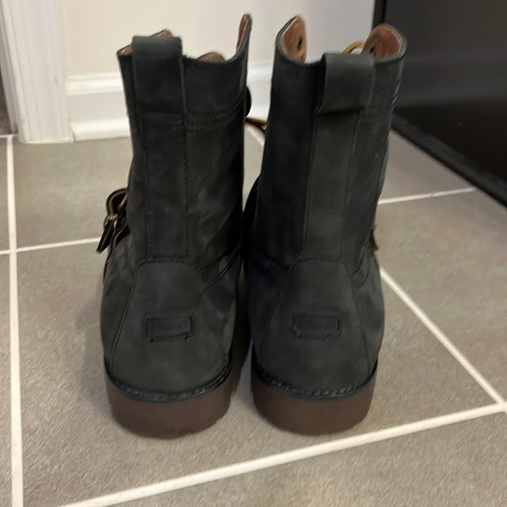 Polo Ralph Lauren Ranger County Boots Strap Grey nubuck Men’s Size 12